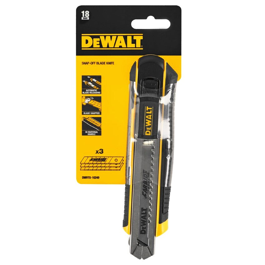 Dewalt Brytebladkniv Auto-Lock 18mm DWHT0-10249
