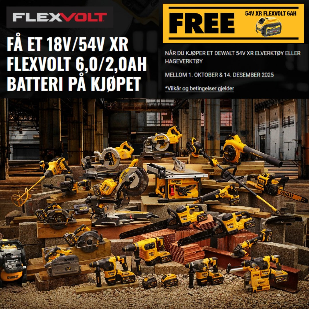 DEWALT 54V XR FLEXVOLT KAMPANJE