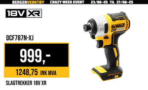 18V XR Slagskrutrekker DCF787N