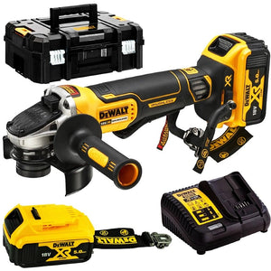 Dewalt 18V XR Vinkelsliper LANYARD READY™ DCG406P2LRT