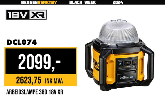 18V XR Arbeidslampe 360-grader DCL074