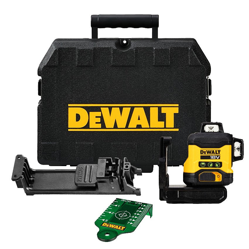 Dewalt 18V XR Linjelaser Kompakt 3x360° Grader DCLE34031N