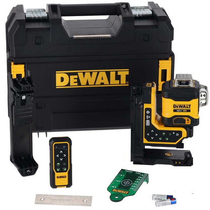 Dewalt 18V XR Linjelaser Med Fjernkontroll 3x360° Grader DCLE34035B