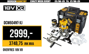 18V XR Overfres m/dykkenhet DCW604NT