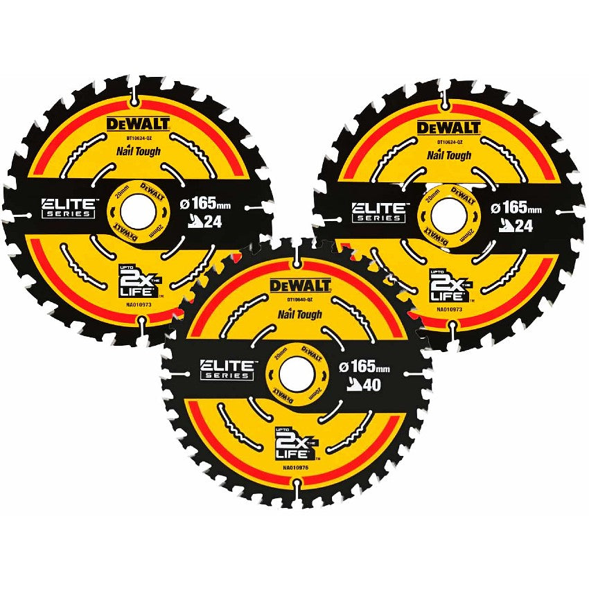 Sagblad Elite Series 3-Pakning 165mm
