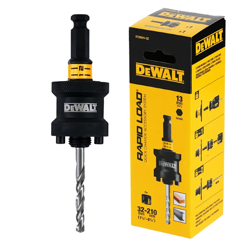 Dewalt Rapid Load Hullsagholder 32-210mm DT20625