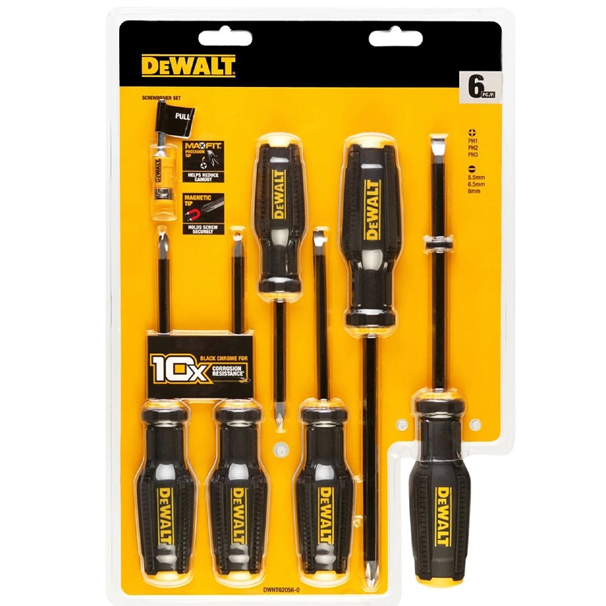 Dewalt MAX FIT Skrutrekkersett 6-deler DWHT62056-0