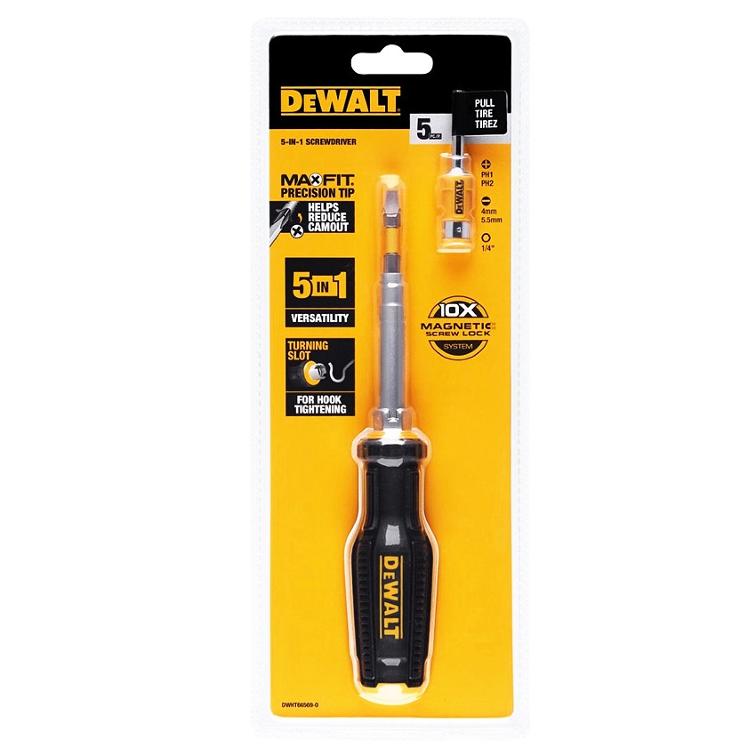 Dewalt MAX FIT 6-veis Multibit-Skrutrekker DWHT66569-0