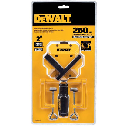 Dewalt 90-Graders Hjørnetvinger m/2stk Bordtvinger DWHT83853-0