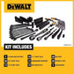 Dewalt Pipenøkkelsett Black Chrome 184-deler