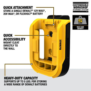 Dewalt ToughSystem 2.0 DXL Storage System Batteriholder 2-Pakning DWST82820-1