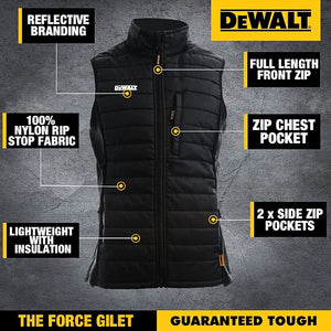 Dewalt Workwear Arbeidsvest Lightweigh Rip-Stop Medium DWBV3121