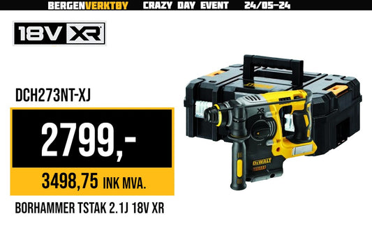 18V XR Borhammer DCH273NT