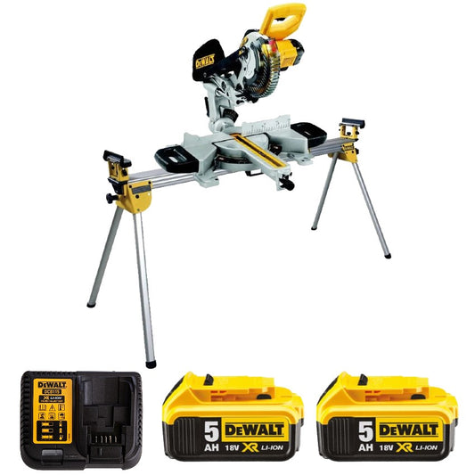 Utleie - Dewalt 18X XR Kapp-/gjærsag på batteri - Med Stativ