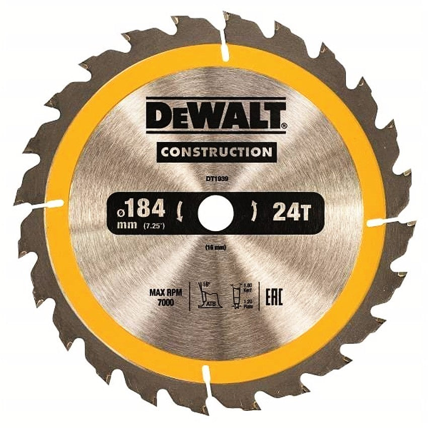 Sagblad Construction 184x16x24T