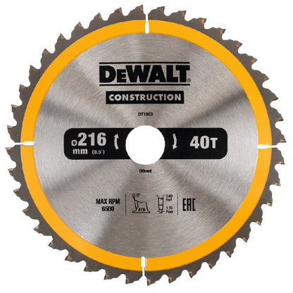 Sagblad Construction 216x30x40T