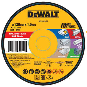 Dewalt Kappeskive Multi Material 125x1.0mm DT20595